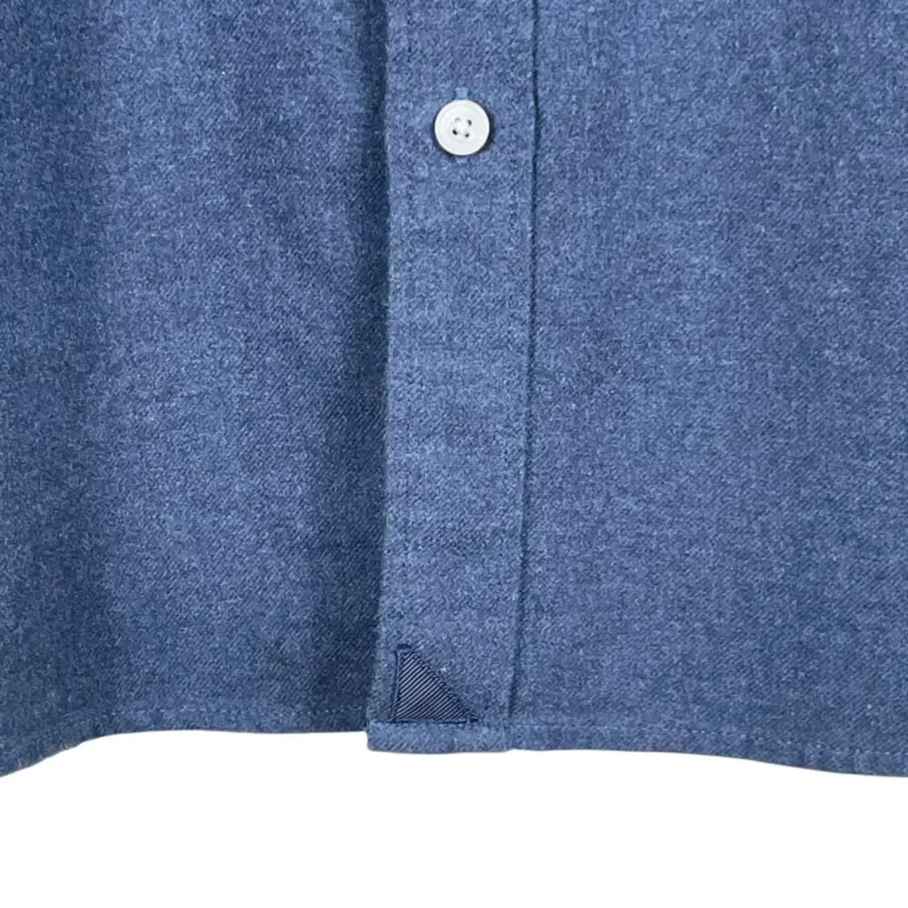 UNTUCKit Sherwood Navy Blue Flannel Shirt Relaxed Fit Mens XXL
